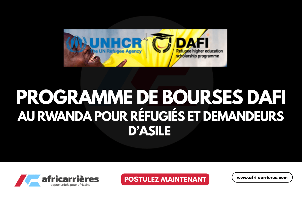 programme de bourses DAFI au Rwanda pour refugies et demandeurs dasile 2026