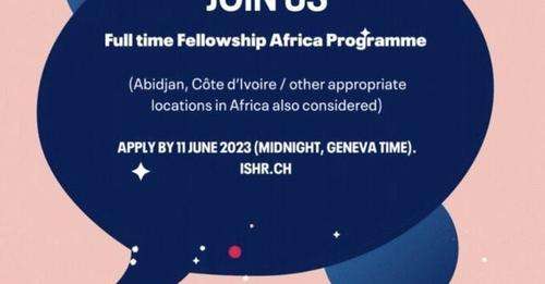 Bourse du programme Afrique du Service international pour les droits de lhomme 2023 pour jeunes professionnels