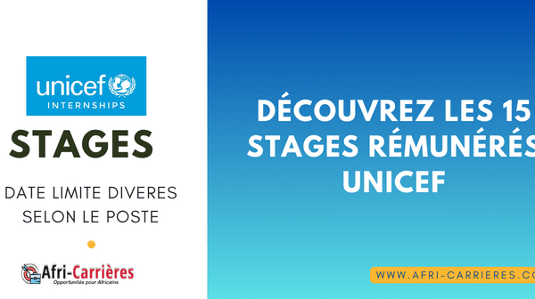 Decouvrez les 15 stages remuneres UNICEF 1
