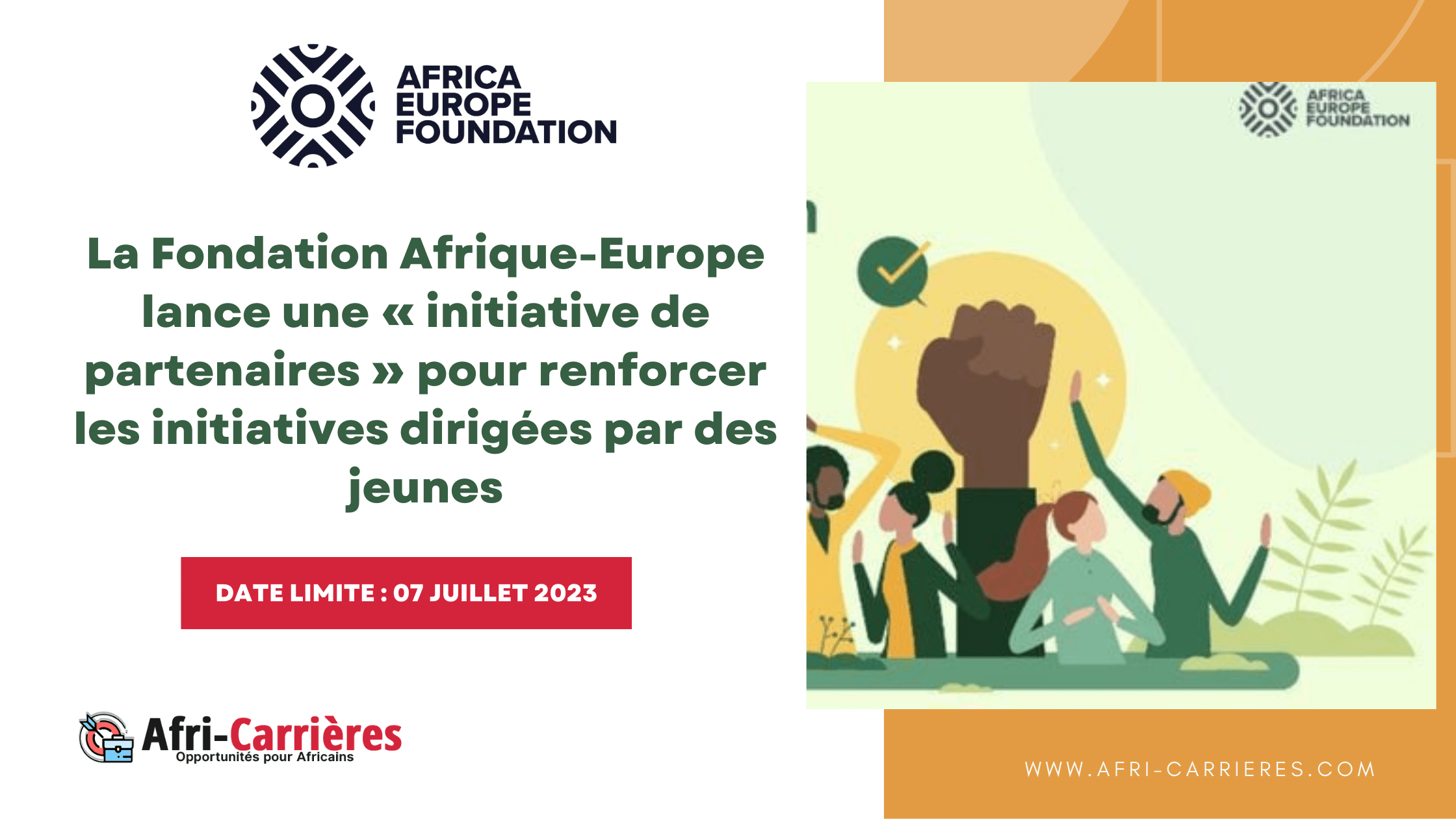 La Fondation Afrique Europe lance une initiative de partenaires pour renforcer les initiatives dirigees par des jeunes