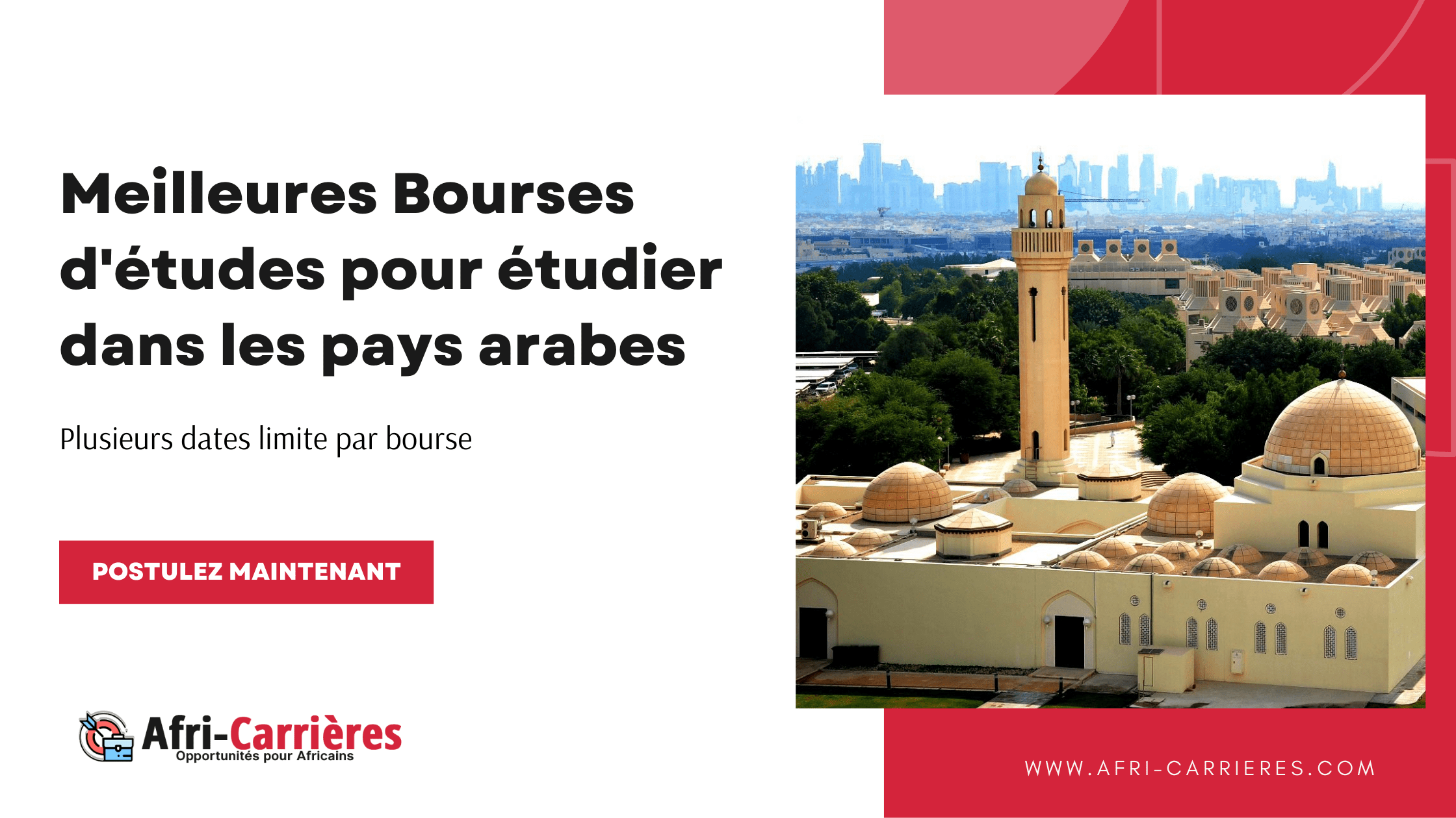 Meilleures Bourses detudes pour etudier dans les pays arabes