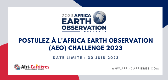 Postulez a lAfrica Earth Observation AEO Challenge 2023
