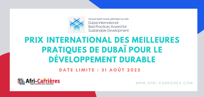 Prix international meilleures pratiques Dubai pour ODD