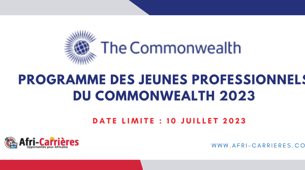 Programme des jeunes professionnels du Commonwealth 2023 1