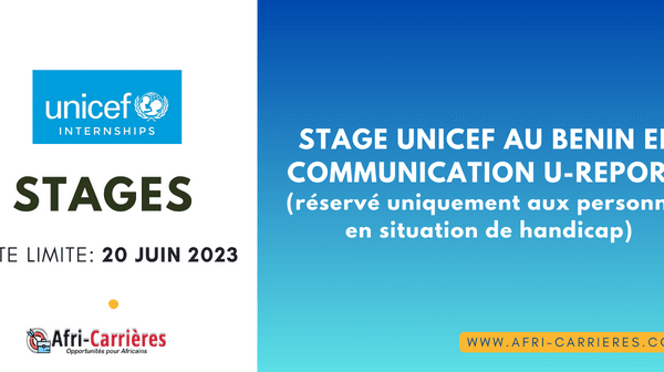 STAGE UNICEF AU BENIN en Communication U Report 1