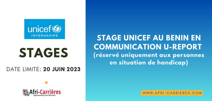 STAGE UNICEF AU BENIN en Communication U Report