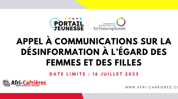 Appel a communications sur la desinformation a legard des femmes et des filles 1