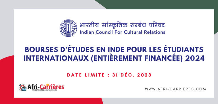 Bourses detudes en Inde pour les etudiants internationaux entierement financee 2024 1