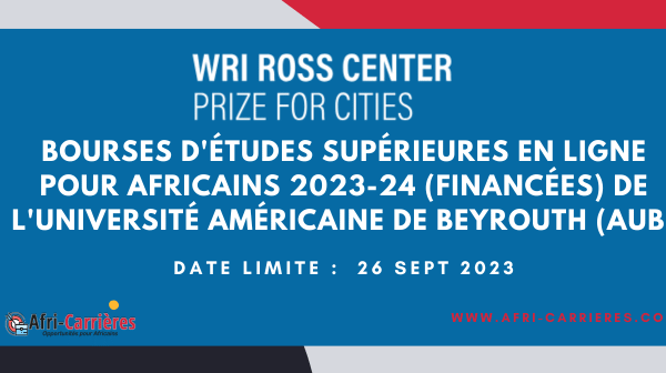 Bourses detudes superieures en ligne pour africains 2023 24 financees de lUniversite americaine de Beyrouth AUB 1 1