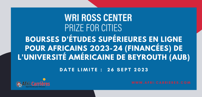 Bourses detudes superieures en ligne pour africains 2023 24 financees de lUniversite americaine de Beyrouth AUB 1