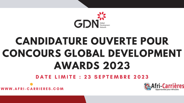 Candidature ouverte pour concours Global Development Awards 2023 1