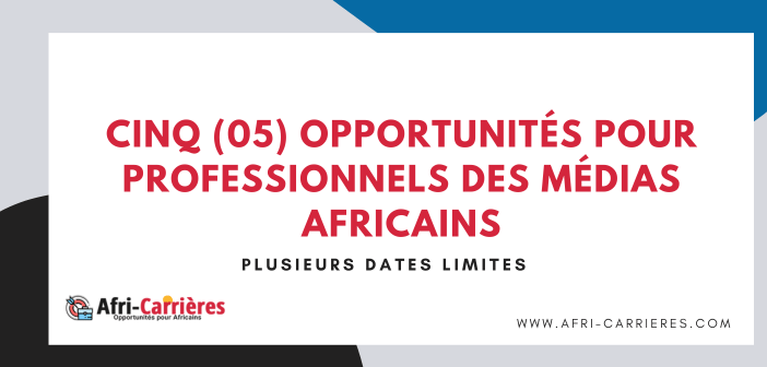 Cinq 05 opportunites pour professionnels des medias africains