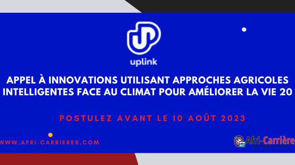Appel a innovations utilisant approches agricoles intelligentes face au climat pour ameliorer la vie 20 1