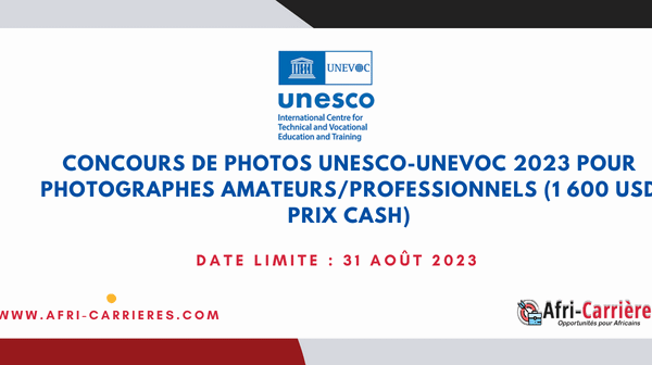 Concours de photos UNESCO UNEVOC 2023 pour photographes amateursprofessionnels 1 600 USD prix cash 1