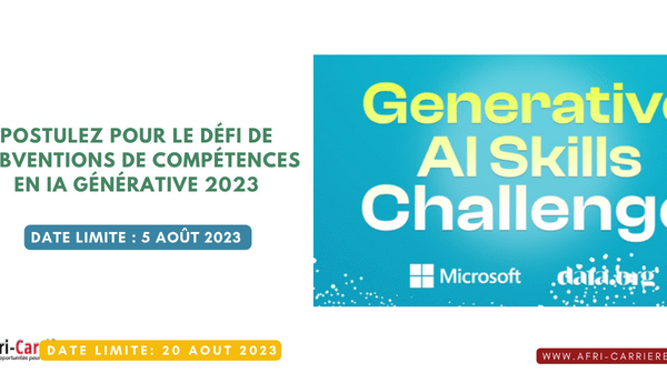 Postulez pour le defi de subventions de competences en IA generative 2023 1