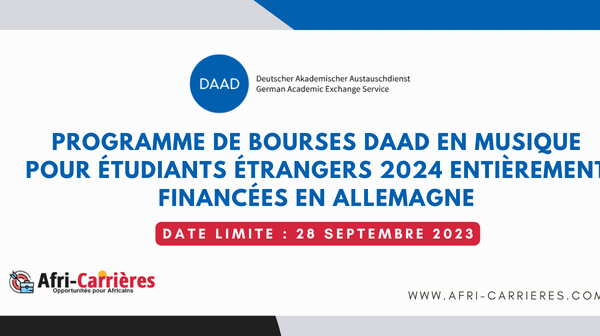 Programme de Bourses DAAD en musique pour etudiants etrangers 2024 entierement financees en Allemagne 1
