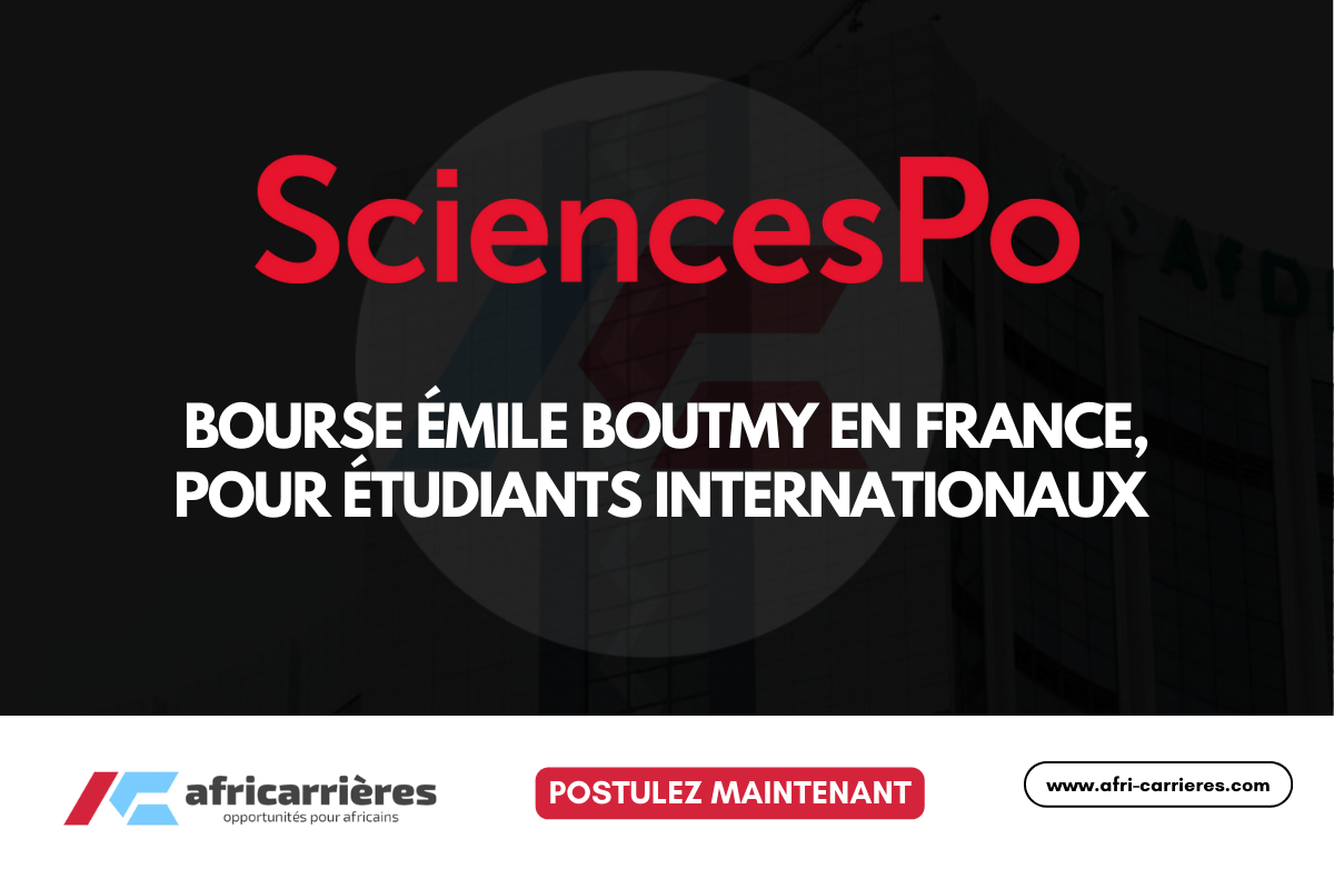 Bourse Emile Boutmy de Sciences Po en France pour etudiants internationaux 2026 2027