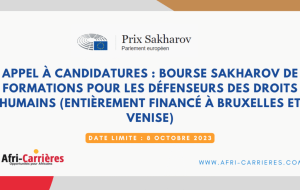 Bourse Sakharov de formations pour les defenseurs des droits humains 1