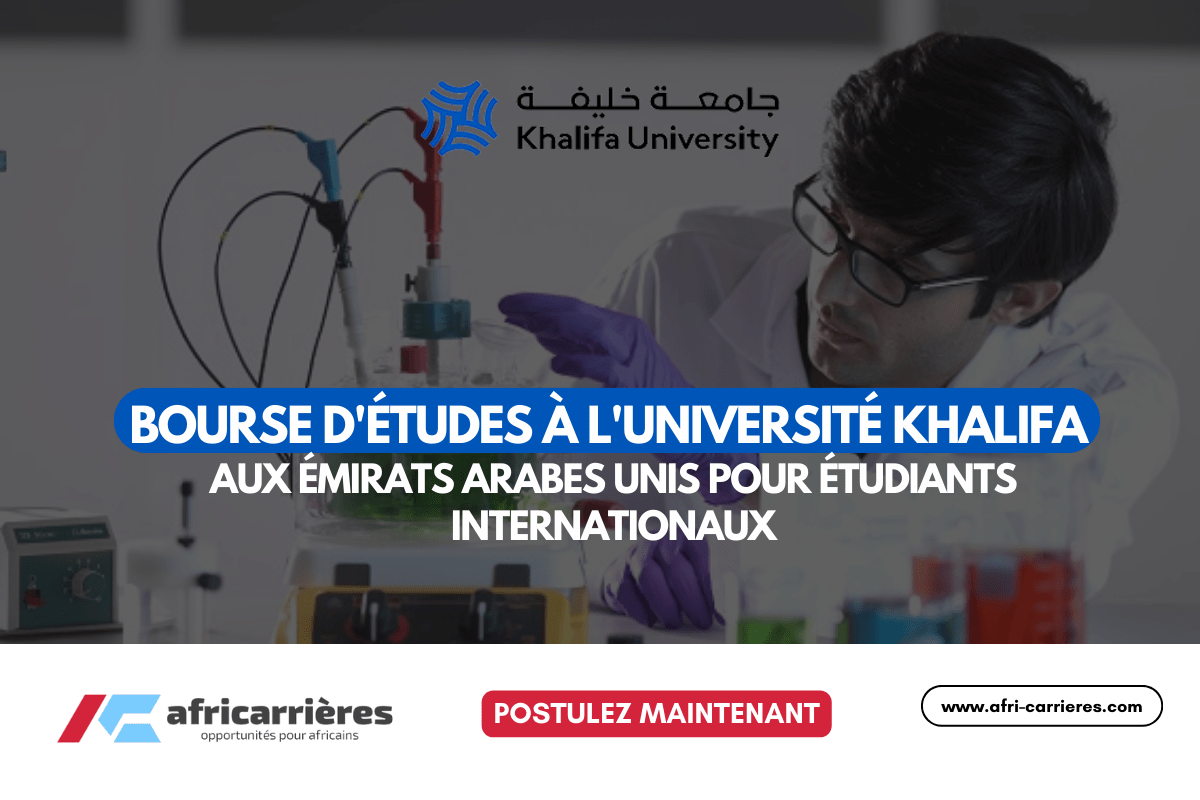 Bourse detudes a lUniversite Khalifa aux Emirats Arabes Unis 2025 pour etudiants