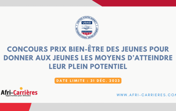 Concours Prix Bien etre des Jeunes pour donner aux jeunes les moyens datteindre leur plein potentiel 1