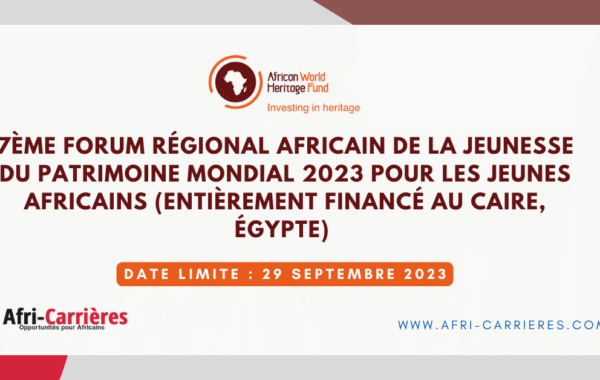Forum africain de la jeunesse du patrimoine mondial 1 1