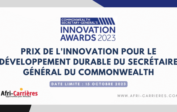 Prix de linnovation pour le developpement durable du Secretaire general du Commonwealth 1