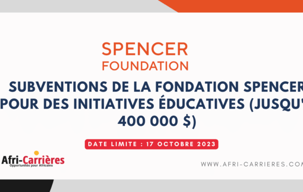 Subventions de la Fondation Spencer 1