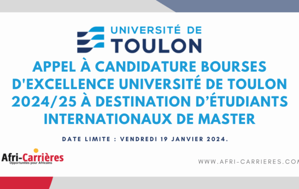 bourses dexcellence Master UTLN 1