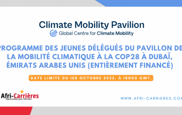 devenir delegue jeunesse a la COP28 1
