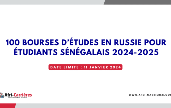 100 bourses en Russie pour senegalais
