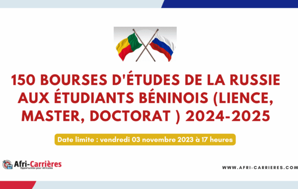 150 BOURSES DE COOPERATION RUSSE AU BENIN 1