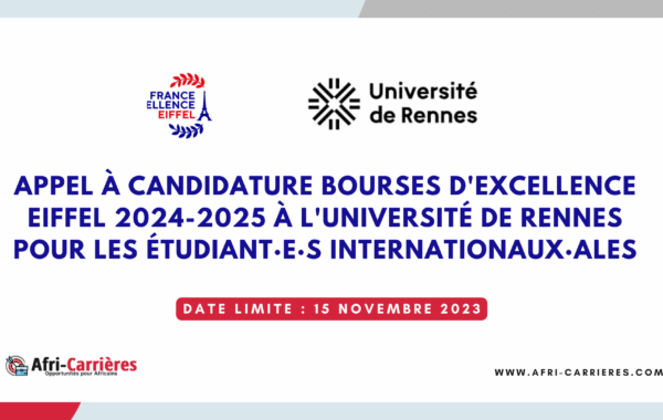 Bourse Eiffel Universite de Rennes 1