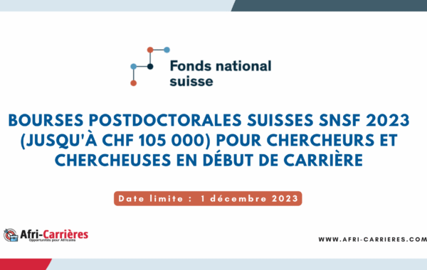 Bourses postdoctorales suisses SNSF 1