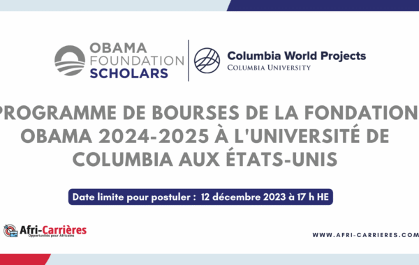 Programme de bourses de la Fondation Obama 1