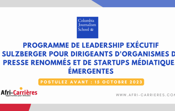 Programme de leadership executif Sulzberger 1 1
