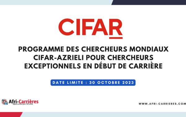 Programme des chercheurs mondiaux CIFAR Azrieli 1