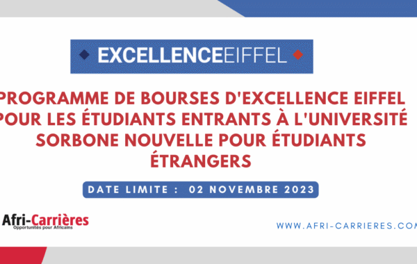 programme de Bourses Eiffel Universite Sorbone Nouvelle 1