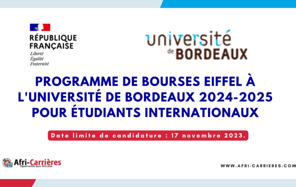 programme de bourses Eiffel Universite de Bordeaux