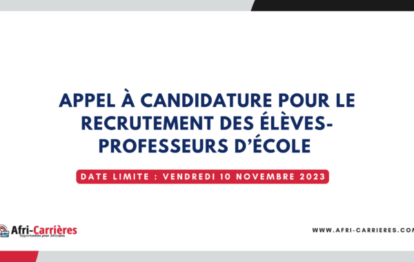 recrutement des eleves professeurs decole au togo