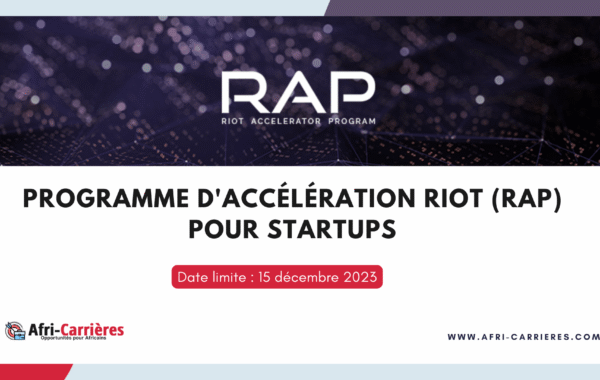Programme dacceleration RIoT RAP pour Startups 1