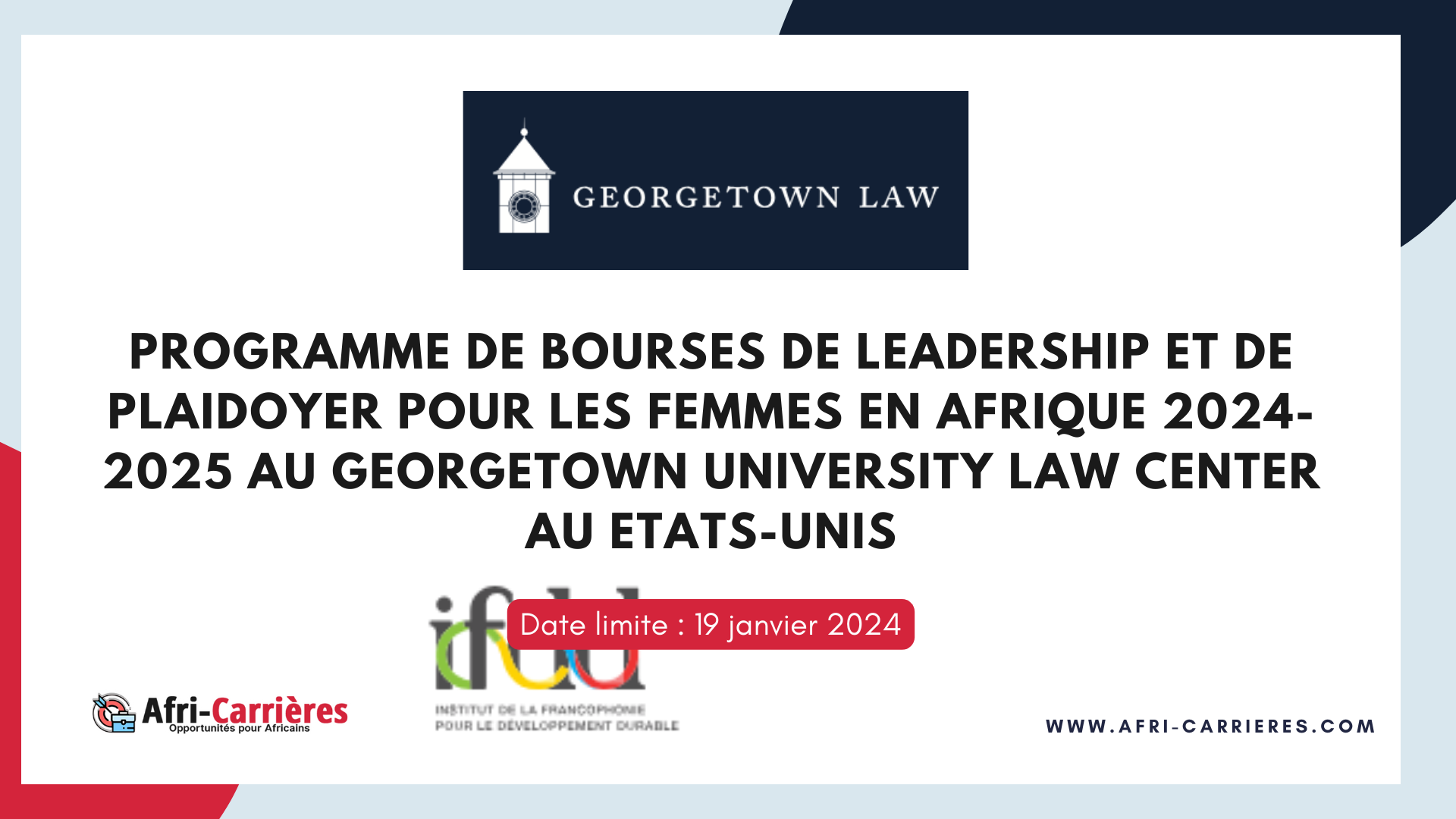 programme de bourse LAWA 2024 2025