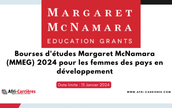 Bourses detudes Margaret McNamara MMEG 2024 1
