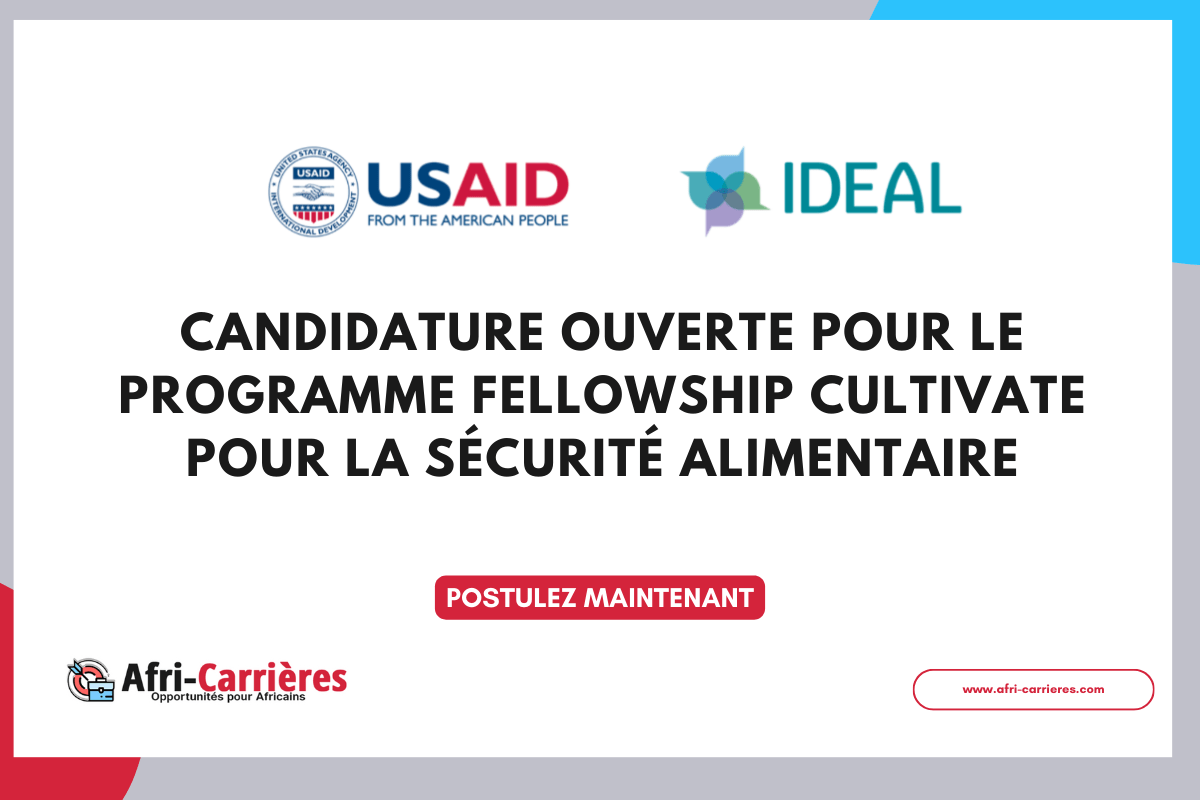 Programme fellowship Cultivate 2025 pour la securite alimentaire