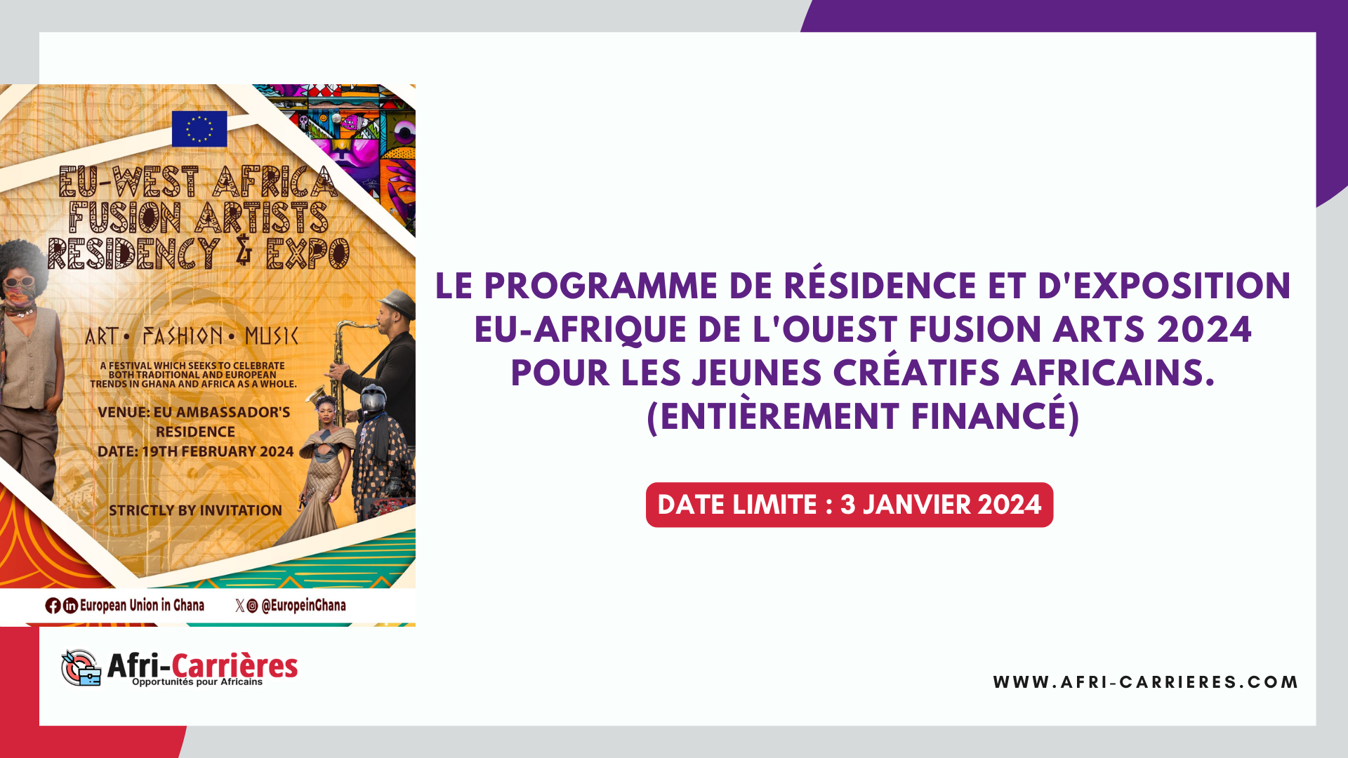 Residence Expo EU Afrique 2024