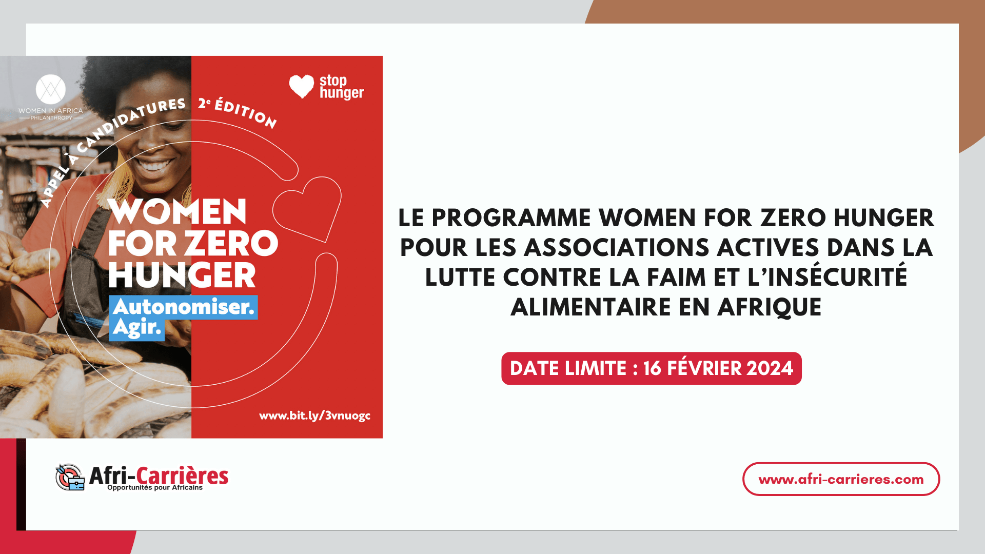 programme Women for Zero Hunger