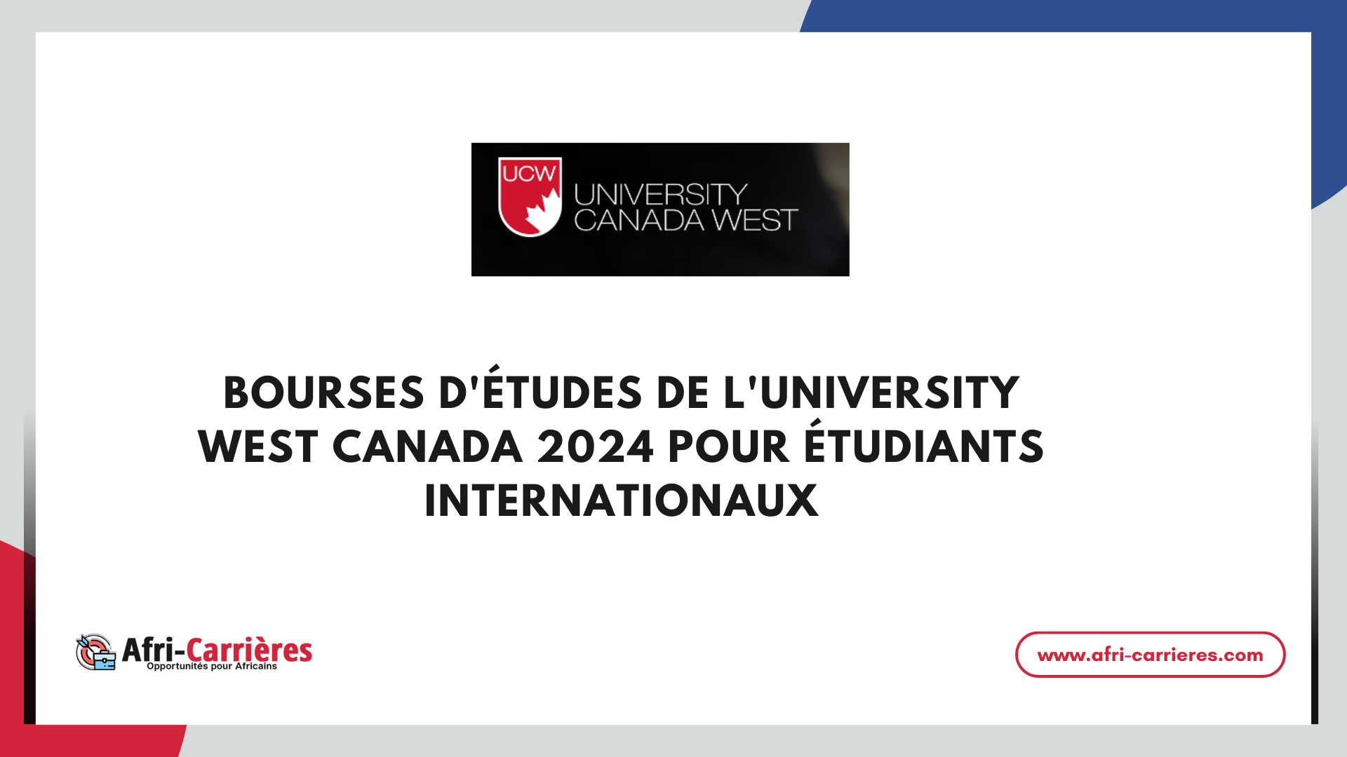 Bourses University West Canada