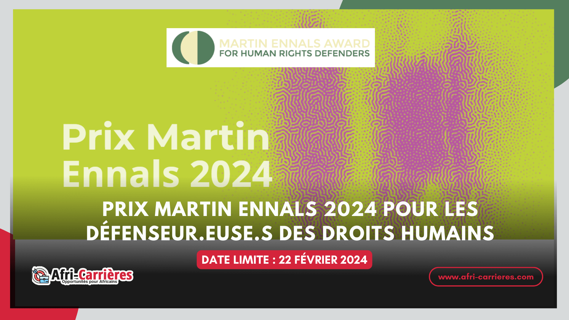 Prix Martin Ennals 2024 pour les defenseur.euse .s des droits humains