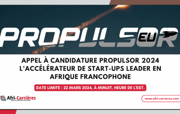 Propulsor 2024 laccelerateur de start ups leader en Afrique francophone 1