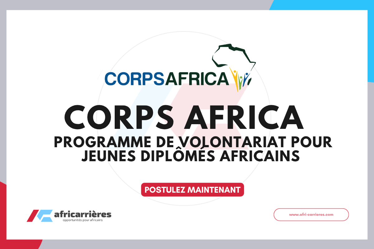 Corps Africa Programme de Volontariat pour jeunes diplomes africains