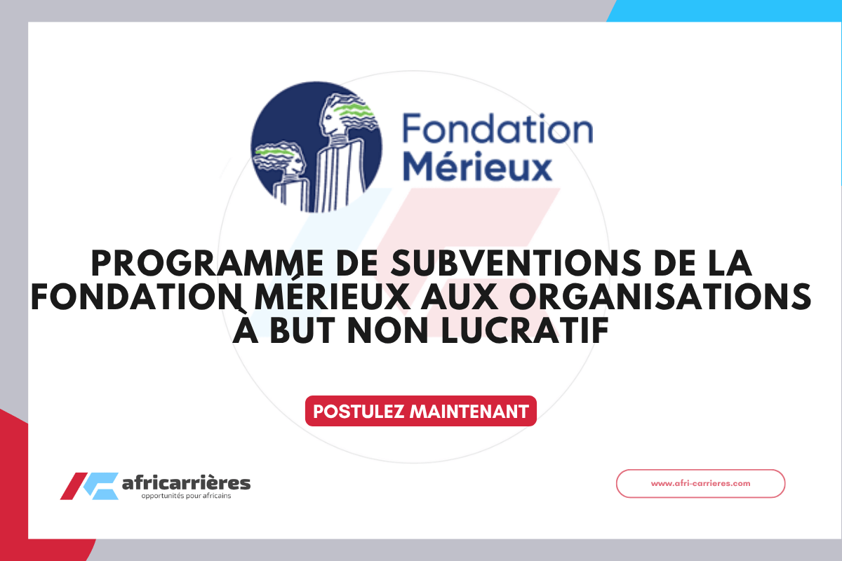 Programme de subventions de la Fondation Merieux aux Organisations a But non lucratif 2026 1